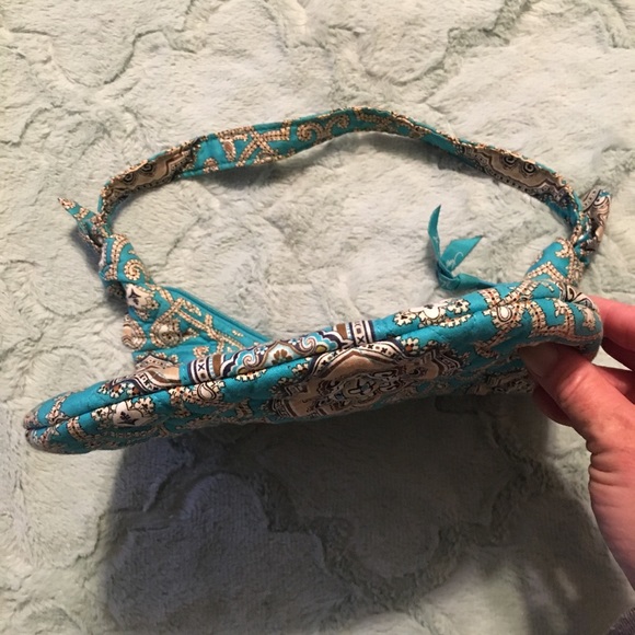 Vera Bradley Totally Turquoise small purse - Picture 10 of 11